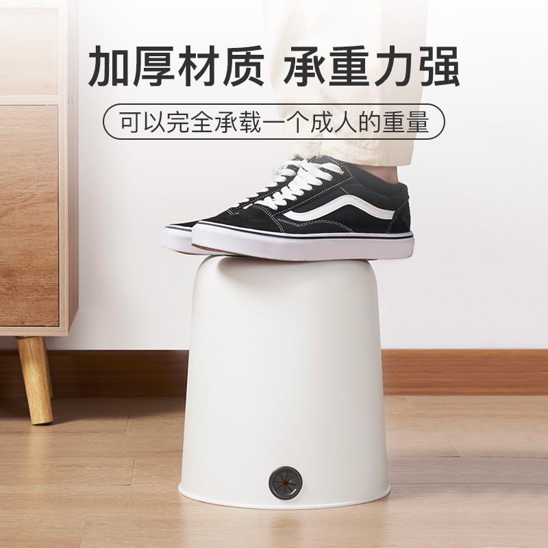 ins简约风垃圾桶高颜值家用办公室厨房卧室开口式宽口无盖垃圾桶