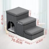 跨境狗楼梯折叠收纳爬高狗窝狗猫狗沙发台阶家用斜坡宠物爬梯楼梯