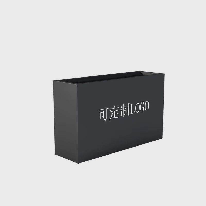 户外不锈钢花箱组合室外街道花槽售楼部铁艺花池定制花盆广场花坛