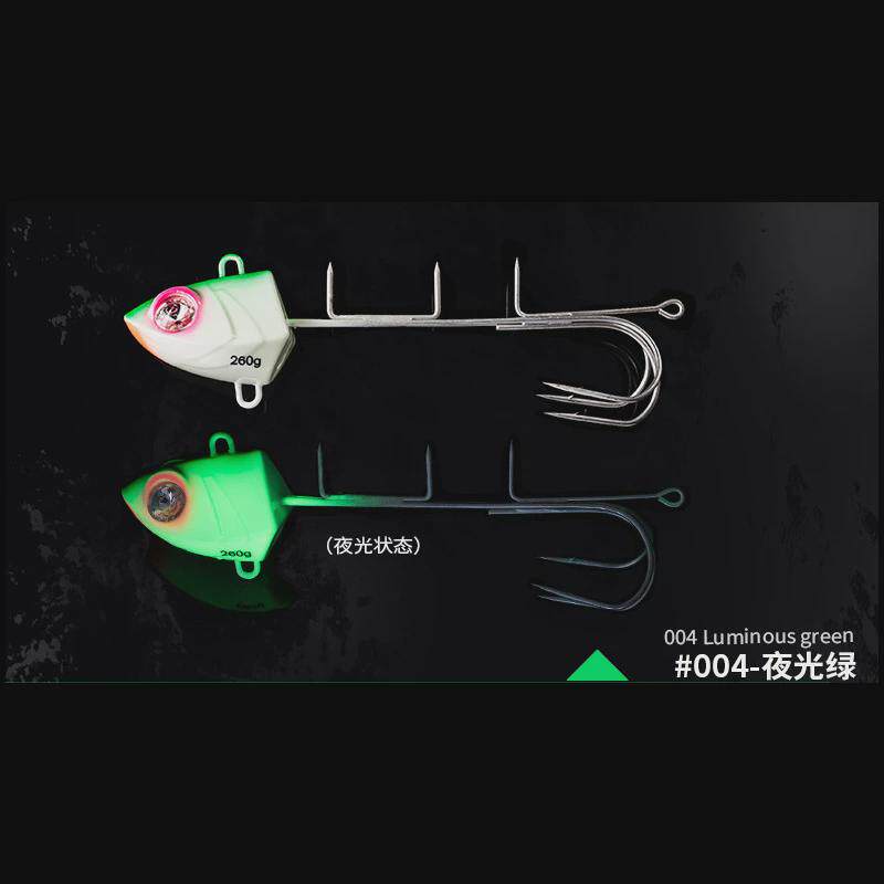 ecooda伊酷亚天达饵船钓带鱼饵150克260克340克三爪夜光太刀鱼钩