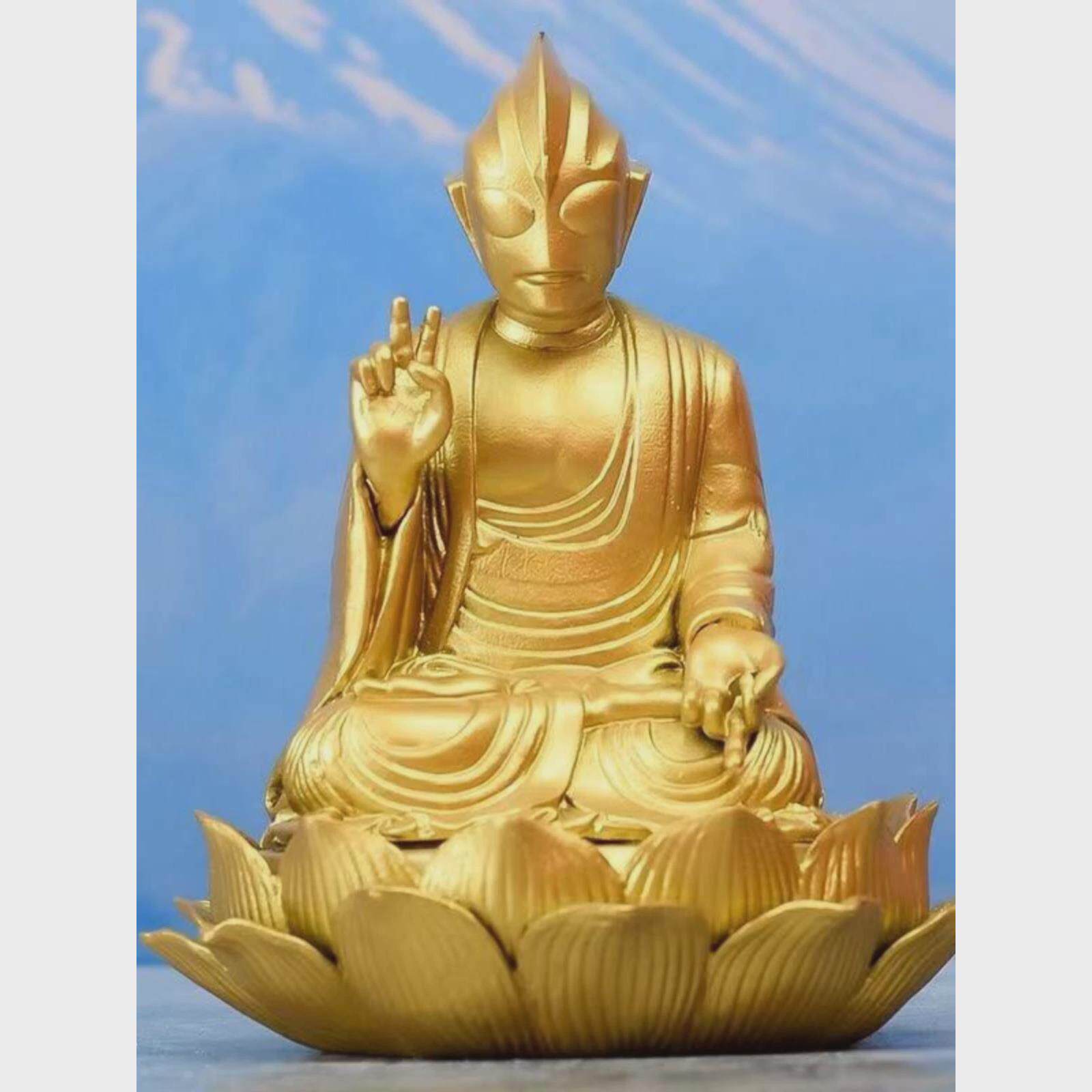 奥特曼佛像光之菩萨奥特曼观音像迪迦金身要永远相信光佛祖奥特曼