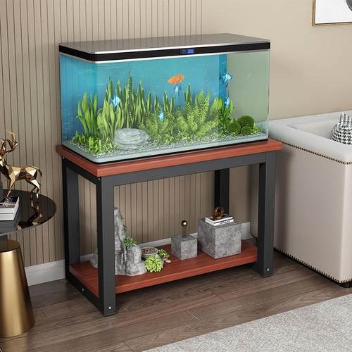 热销支架鱼缸架子客厅桌子双层落地底柜托架底座专用柜子承重底架