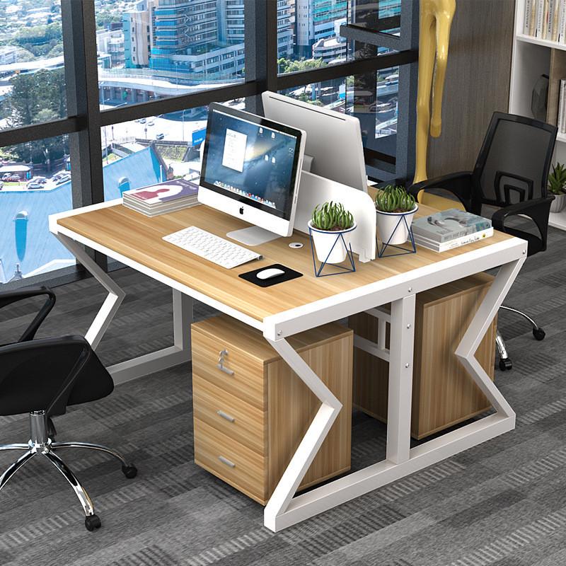 简约职员办公桌多人位员工工作位卡座四人位六人位办公电脑桌