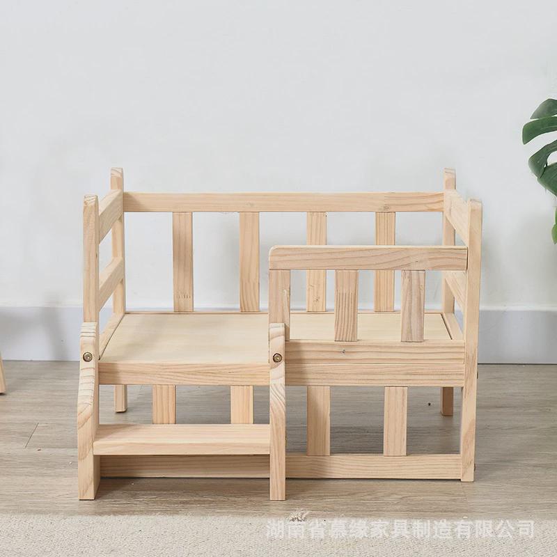 狗窝狗床实木宠物床网红大型四季通用大小型犬可拆洗离地泰迪猫窝