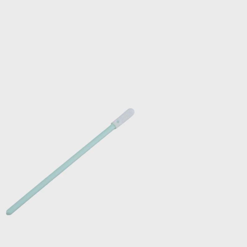 聚脂纤维细纤维防静电无尘棉签pp杆清洁扁头海绵棒镜头芯片清洁棒