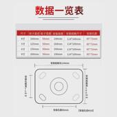304不锈钢万向轮4寸脚轮手推车重型5寸刹车轱辘8寸推车纯尼龙轮子