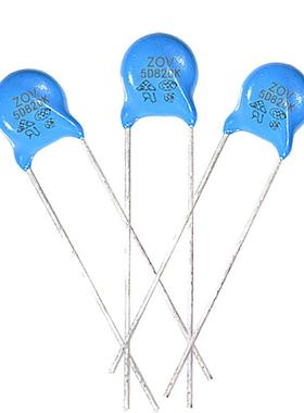 5d820k压敏电阻防雷击突5mm82v直径波吸收器05d-820k系列zov