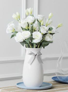 现代简约台面餐桌陶瓷花瓶北欧直销软装插花花器装饰品摆件客厅