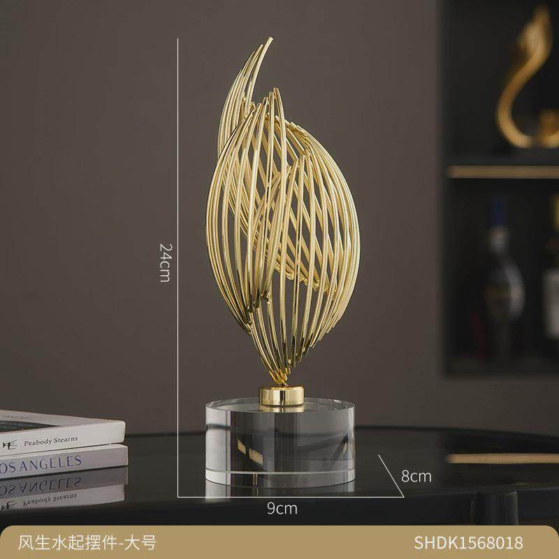 轻奢酒柜摆件电视柜玄关家居装饰品办公室风生水起客厅高级感包邮,家居饰品,装饰摆件,淘宝优惠券,粉丝福利购,淘宝优惠卷