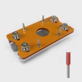 二合一连接件扣件开槽器辅助工具家具隐形2合1开槽板开槽木工