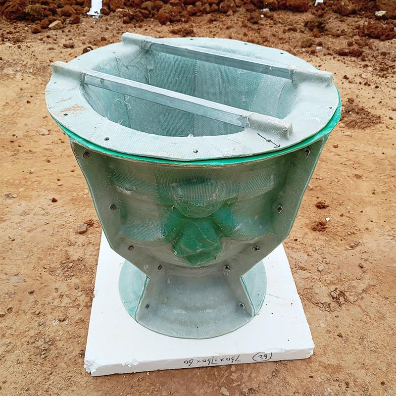 钟厂家水泥花盆模具形供应罗马柱别墅园林栽树用玻璃钢花盆模具