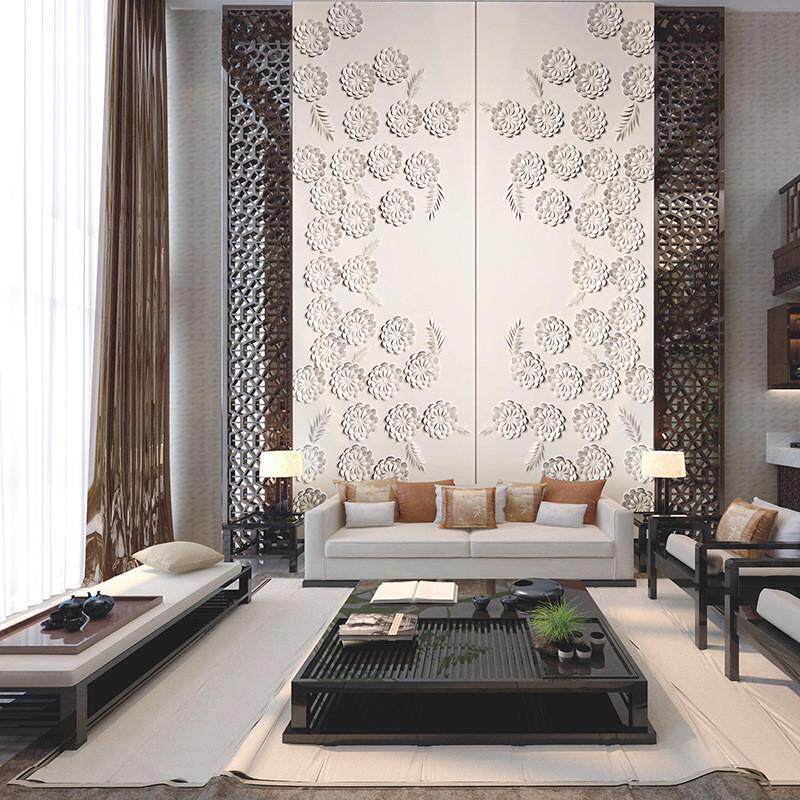 硬包背景墙设计现代简约床头软包新中式客厅卧室电视轻奢风装饰