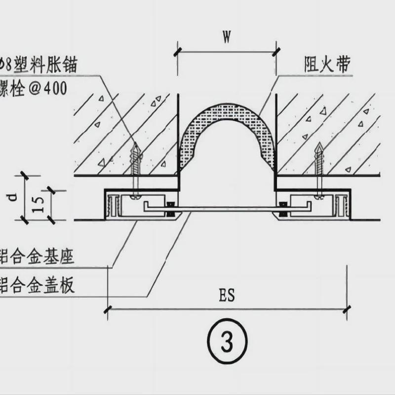 铝合金墙面及顶棚双卡型建筑变形缝内墙伸缩缝盖板厂家专业生产