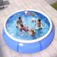 充气圆形大人小孩子游泳池婴幼儿家用院子洗澡池户外超大型戏水池