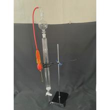 玻璃层析柱透明全套抽气头储球砂分析离子交换四氟活塞芯加压套装