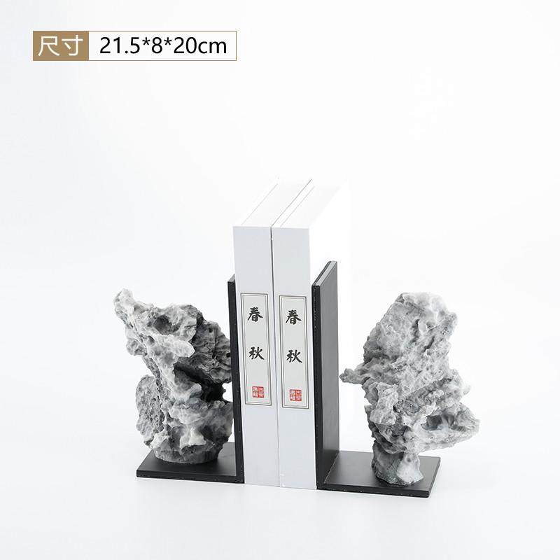 新中式家居铁山树脂摆件艺术品创意假山摆设玄关电视柜样板房饰品