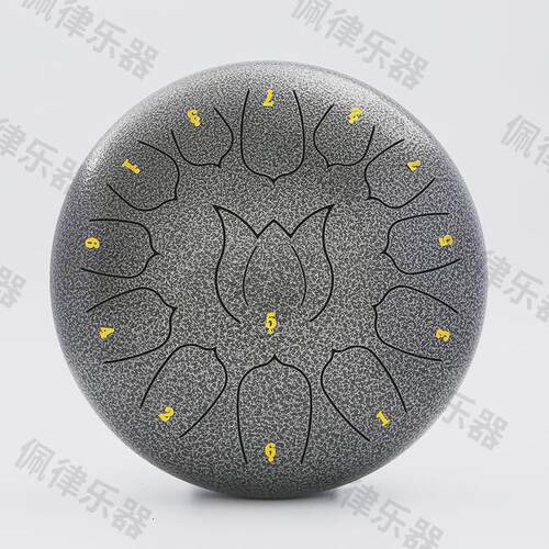 12寸13音国风莲花鼓钢舌鼓空灵鼓儿童型乐器击打益智打击乐器