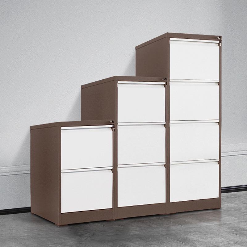 箱卡抽屉式挂劳柜立式档案柜带锁办公室文件柜钢制拆装铁皮储物柜