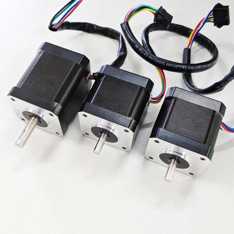 金三士42定制绣花机步进电机纺织设备两相用44mm52mm机身电机