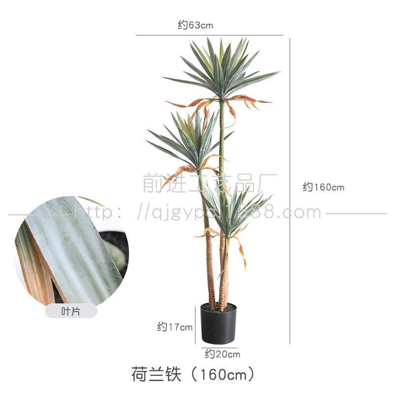 沙生植物仿真芦荟龙舌兰造景装饰摆件假树荷兰铁马尾铁店铺软装
