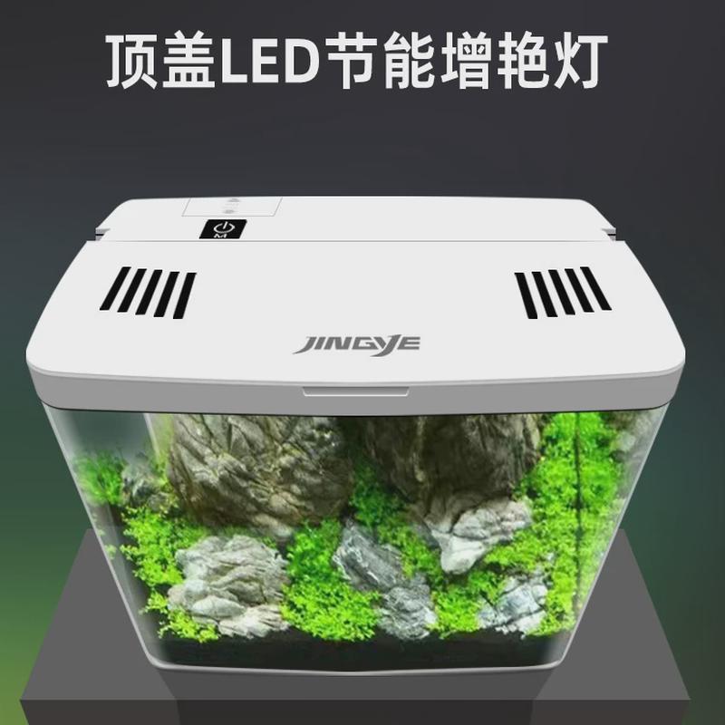 热销金鱼缸新款桌面鱼缸水族箱懒人免换水自循环生态oem客厅小型