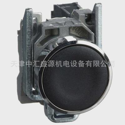 xb4ba复位平头按钮xb4ba21黑色按钮1no平头金属按钮开关