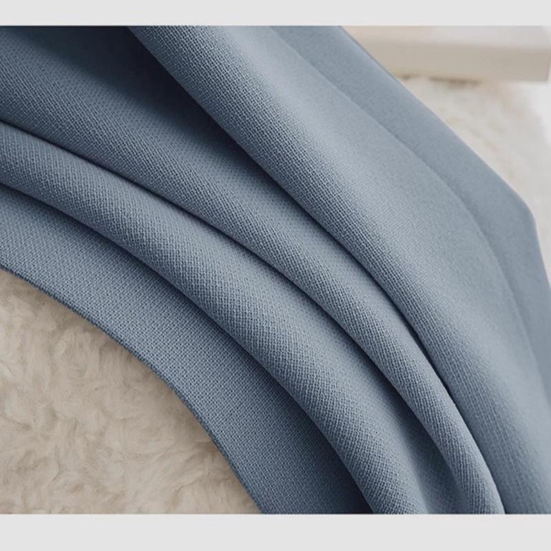 new黑金格丽高遮光窗帘客厅隔热卧室遮阳加厚隔音棉麻窗帘