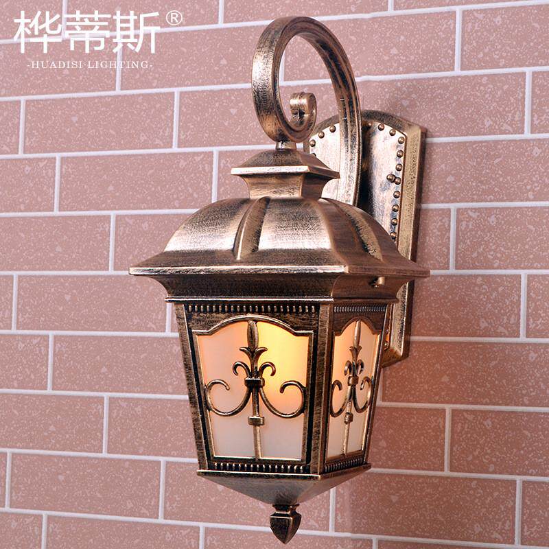 HDS-28高品质欧式室外壁灯防水灯户外灯阳台灯走廊过道箭花型厂家