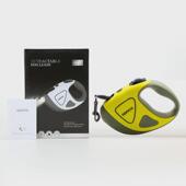 跨境定制宠物狗狗牵引绳自动收缩大型犬便携5米带灯LED伸缩狗绳