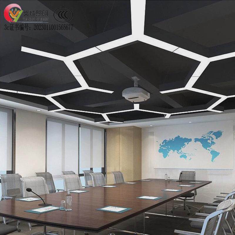 办公室吊灯led简约异形灯创意个性人字灯厂家网咖y型吊线灯工业风