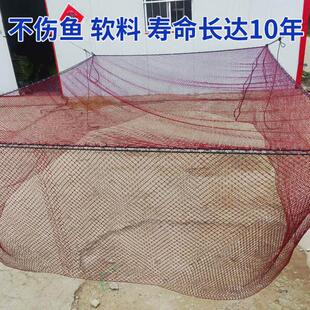 红色网箱养鱼大网箱专用大鱼水库存鱼水产养鱼箱池塘养殖尼龙