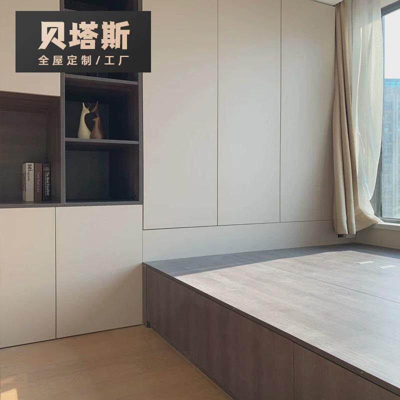 榻榻米床衣柜一体全屋定制儿童房间书柜书桌家具整体定做小户型