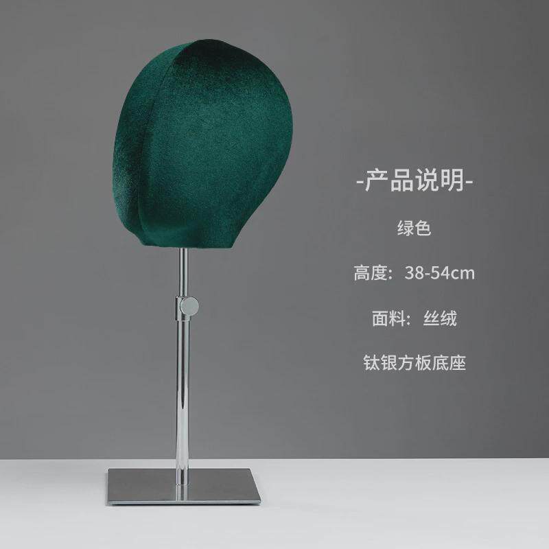 服装店彩色帽子头模展示架模特道具假发头模假人男女橱窗饰品陈列