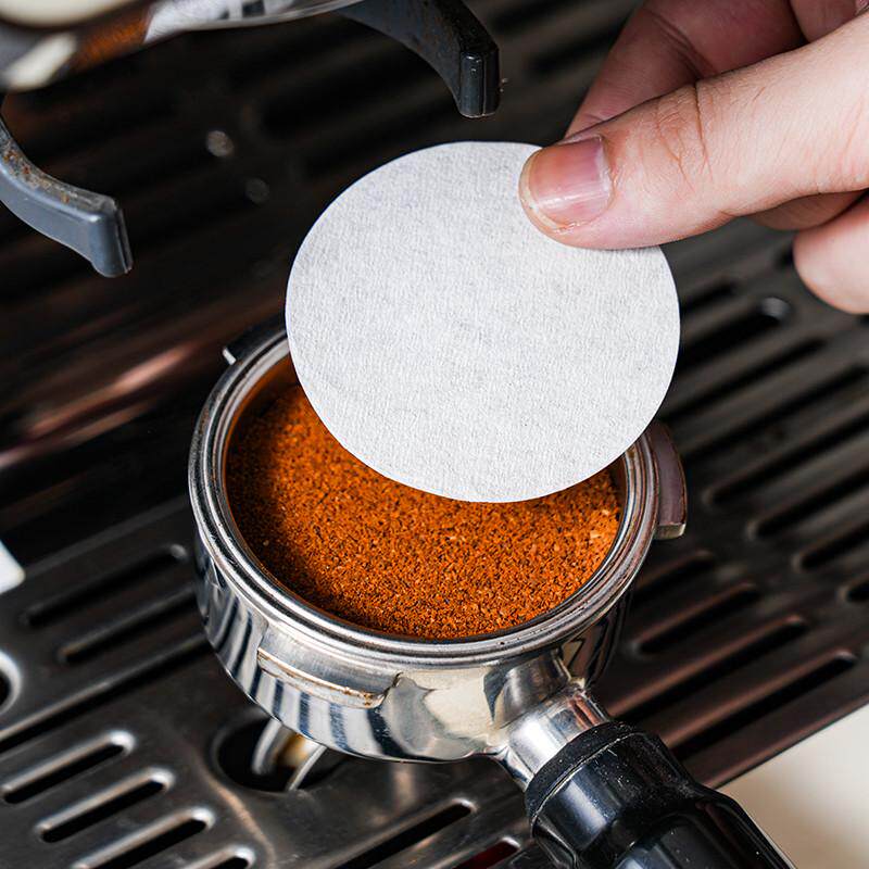 咖啡滤纸圆形51/53/58mm意式咖啡机专用咖啡手柄粉碗萃取纸垫片纸