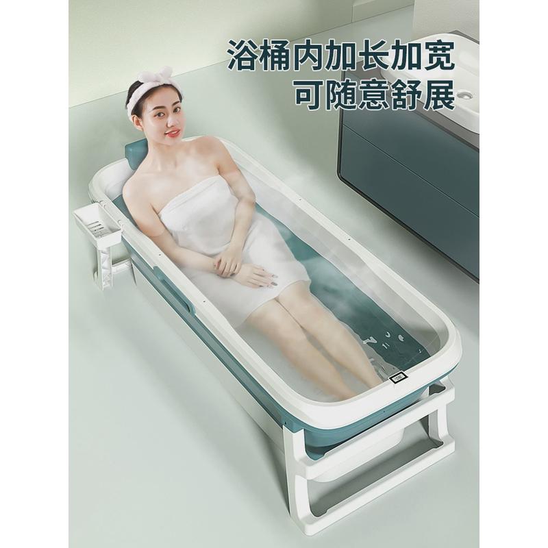 热卖加厚超大双层成人泡澡桶折叠浴缸儿童游泳大人浴桶洗澡桶浴盆