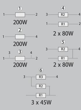 热销HXP200大功率平面厚膜高频无感均压电阻200W10R20R50R100R欧