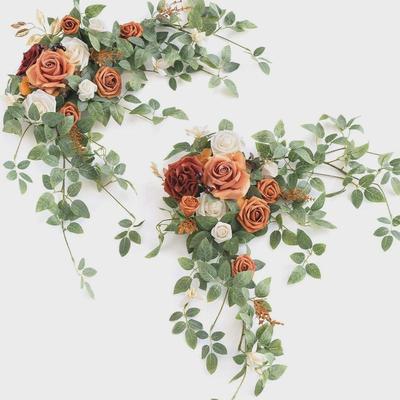 椅背花2024新款仿真花束高级感婚庆餐桌楼梯装饰手工diy成品