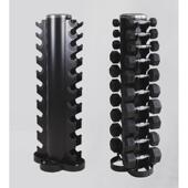 厂家健身房六角哑铃架圆柱多层商用哑铃架家用供应商用健身器材