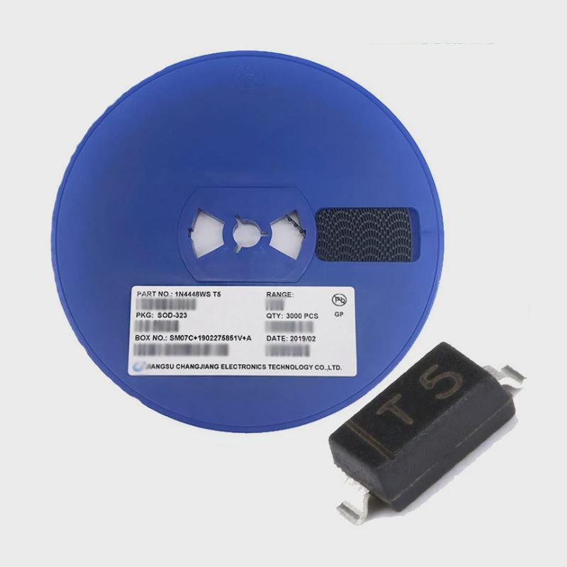 长电/cj开关现货1n4448ws丝印t5sod-3230805塑封二极管批发