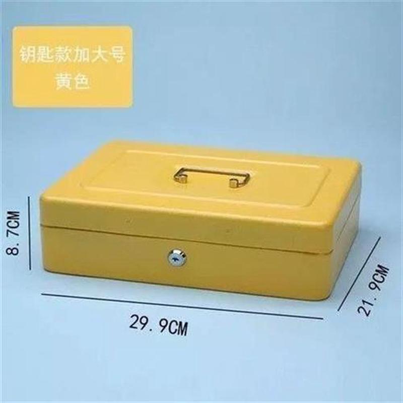 防火防水收纳盒铁盒子带锁的收纳盒手提大号储物保险箱特价包邮哦