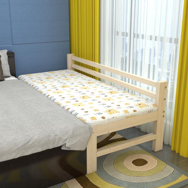 06ym儿童床床加宽加长拼接实木松木床单人双人床榻榻米大人床板