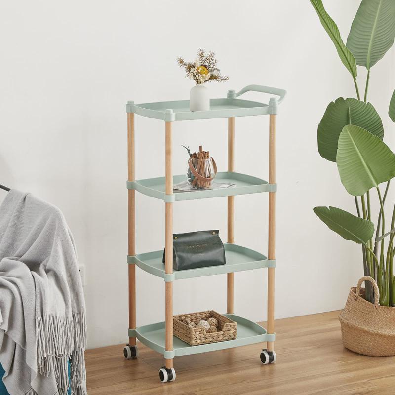 美容手推车置物架可移动家用沙发边几简约收纳小茶几厨房小推车