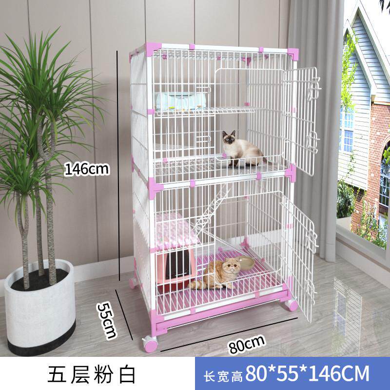 猫别墅猫笼子超大自由空间两层家用室内带厕所一体特大宠物猫咪窝
