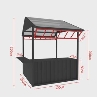 中国风户外集市摊位架商业街夜市活动促销架摆摊架文旅创意展示架