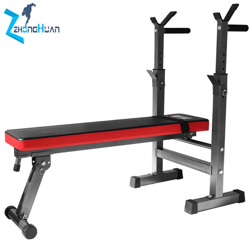 热销健身器材多功能举重床卧推器杠铃架仰卧哑铃深蹲架杠铃架板床