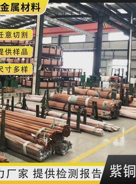 c11000实心圆棒方棒六角棒高导电纯红铜棒易切削t2紫铜棒