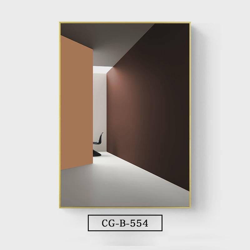 侘寂风客厅装饰画组合三联画艺术现代抽象几何壁画沙发背景墙挂画