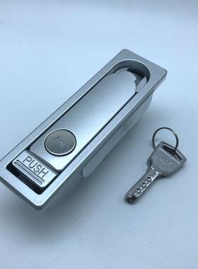 MS713亚光K04钥匙平面锁，电柜门锁，机箱机柜锁，网络通信柜门锁