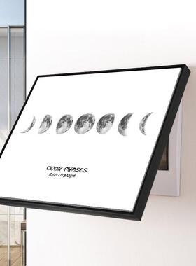 北欧壁画电表箱装饰画免打孔双层配电箱挂画电闸遮挡绿植