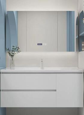 QP2一体陶瓷智能浴室柜68公分78cm88厘米98/108/118柜组合洗漱台